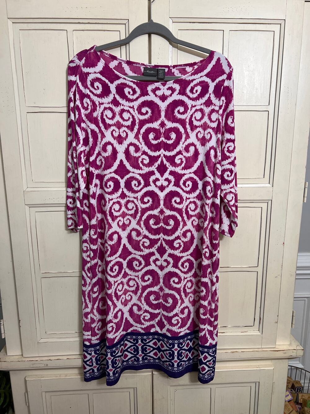 Chico’s Travelers size 2P medium petite MP dress slinky
